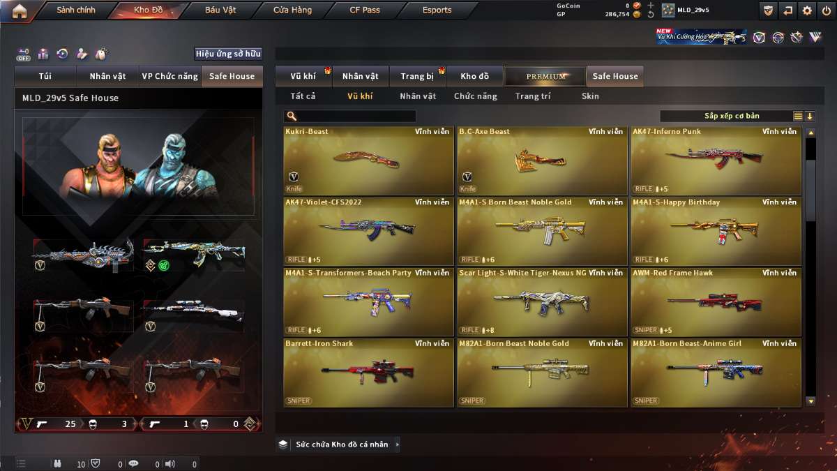 shop acc cf uy tin gia re
